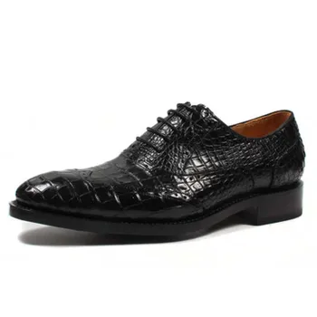 jiangxinduyun nové 2021 vlastné Čisto manuálne Mužov formálne topánky krokodílej kože high-grade podnikania muži fromal topánky