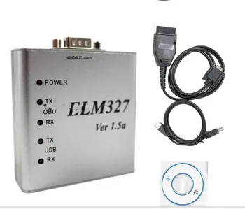 1,5 A OBD2 ELM327 Hliníkový Rámček USB Kábel V2.1 Softvér