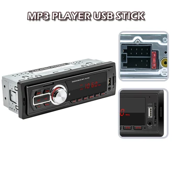 1pc 12V autorádia TF Karty/U Diskov Reader Univerzálny Automobil Bezdrôtové pripojenie MP3 Prehrávač, FM Audio Stereo Prijímač V Dash AUX Vstup