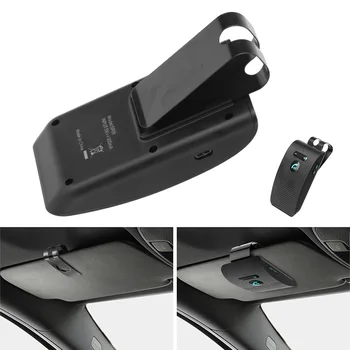 Auto Handsfree Bluetooth Súprava V5.0 Bezdrôtovej Komunikácie Bluetooth Reproduktor Hudobný Prehrávač Audio Prijímač Odposluch Slnečná Clona Klip
