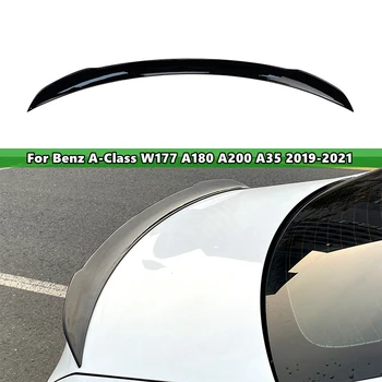 Pre Mercedes-Benz A-Class W177 A180 A200 A35 2019 2020 2021 Lesklej čiernej Auto Chvost Krídlo Vzadu Kufor Pery Spojler, Trim