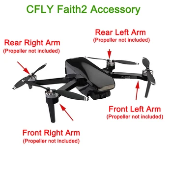 C-FLY Viery 2 Faith2 RC Drone Originálny náhradný Diel Rameno s Motorom EngineReplacement Časť DIY Príslušenstvo