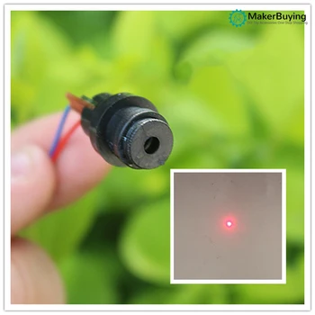 Červené svetlo bod laserovej rezacej hlavy modul laserové trubice laserová dióda DC3-5V