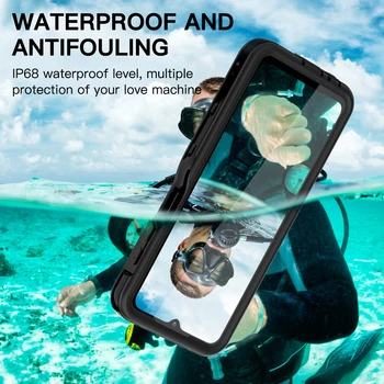 Vodotesný IP68 Telefón puzdro pre Samsung Galaxy A12 5G Coque Ťažkých Plnú Ochranu Shockproof Prípade Vodotesný Kryt