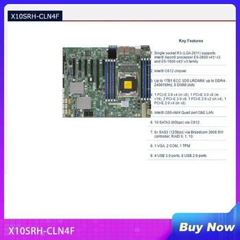 X10SRH-CLN4F Priemyselné Package základná Doska Pre Supermicro obojsmerná Server Gigabit Ethernet Port C612 Čip SAV SATAX10SRH-CLN4F som