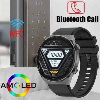 2022 Nové technológie NFC, Access Control, Smart Hodinky Mužov AMOLED HD Displej, Bluetooth Volanie Smartwatch 320mAH Veľká Kapacita Batérie Hodinky