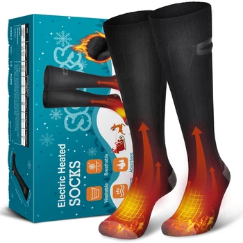 V zime Teplé Vyhrievané Ponožky USB Nabíjanie Lyžiarska Turistika Kempovanie, Cestovanie Ponožky Batérie Inteligentné Elektrické Kúrenie Ponožky Príslušenstvo