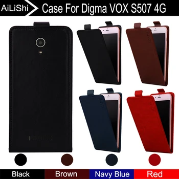 AiLiShi Pre Digma VOX S507 4G Prípade, Hore A Dole Vertikálne Telefón Flip Kožené puzdro telefóny, Príslušenstvo 4 Farby Sledovanie !