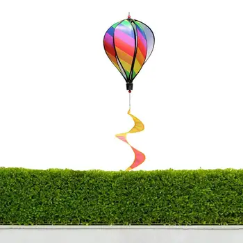 Teplovzdušný Balón Vietor Spinner Rainbow Kinetická Visí Twist Větrník Záhradné Dekorácie Vonku Na Prednej Dvore Farebné Veterný Mlyn