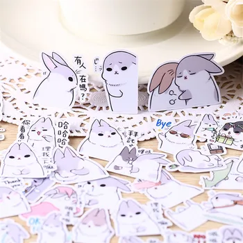 35 KS Anime módne králik spanie Papierové Nálepky Remesiel A Scrapbooking nálepky knihy Dekoratívne nálepky DIY kancelárske potreby