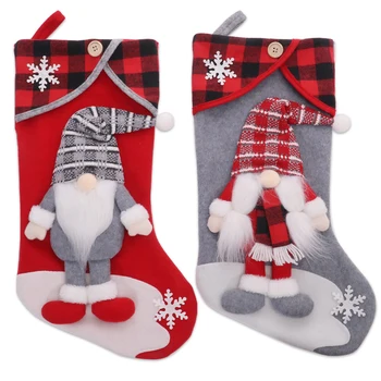 Vianočné Pančuchy Dekorácie Veľký Dar Ponožky Rudolf Trpaslík Vianoce Krb Dekor Sezónna Výzdoba na Vianoce