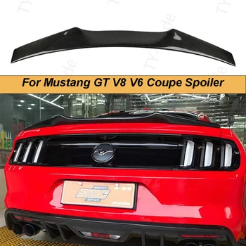 Carbon Fiber/FRP Kufri Nálepky Boot Pery Spojler Krídlo Auto Styling Pre Ford Mustang GT V8 V6 2-Dvere Kupé 2015 -2020 SF Style