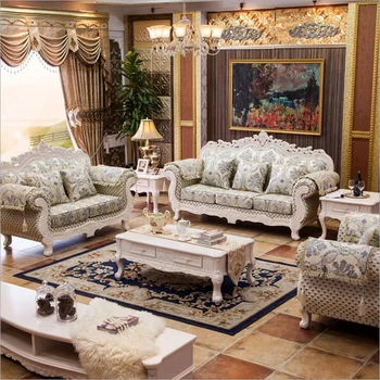 nábytok do obývacej izby moderné textílie gauč Európskej výkres sedacia súprava o1064