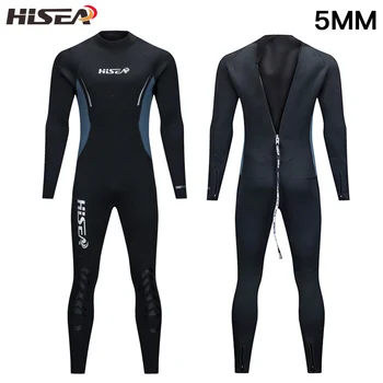 2021 Nové 5mm Neoprén Mužov Potápanie Neoprénové oblek spearfishing Obleku zime tepelné plavky Surfovať Triatlon Plný Kombinézu