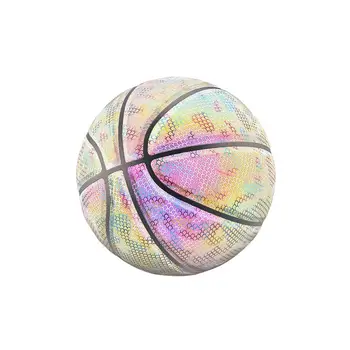 Reflexná Basketbalovú Loptu Opotrebovaniu Svetelný Nočné Svetlo Lopty Basketbal Žiariace Basketbal