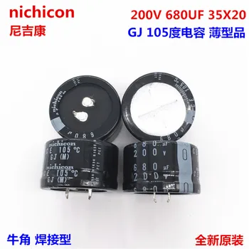 2 KS/10PCS 680uf 200v Nichicon GJ 35x20mm 200V680uF modul Snap-in PSU Kondenzátor