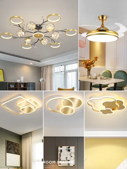 Intelligent light luxusný luster obývacia izba lampa moderného jednoduché atmosféru osvetlenia Nordic lampy kombinácia celý dom nastaviť