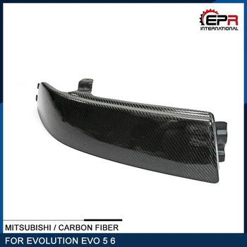 Pre Mitsubishi Evolution EVO 5 6 Uhlíkových Vlákien Svetlometu Blokovať RHS Lesklý Povrch Nárazníka Air Vent Vlákno Príjem Potrubia Tuning Auta