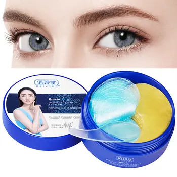 60PCS Oko Patch Anti Aging Eye Mask Gél Hydratujú Leštenie Anti-Wrinkle Odstrániť temný Kruh Oko Starostlivosti o Pleť Škvrny Kozmetika
