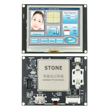 4.3 Inch HMI TFT Farebný LCD displej s Regulátor + Program + Dotykový displej + UART Rozhranie Series