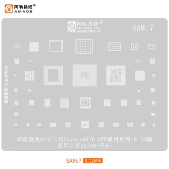 Oblek AMAOE Platné pre Samsung S9/S9+ Rastlín tin Exynos9810/ Snapdragon SDM845/CPU/SAM7