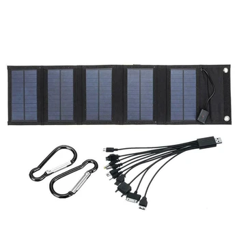 3X 70W Skladacia USB Solárny Panel Solárne Prenosné Skladacie Nepremokavé Solárny Panel, Nabíjačky